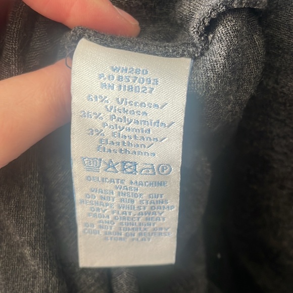 Boden 4R Jersey Knit Charcoal Dress Classic career minimalist neutral mod office - Picture 6 of 6